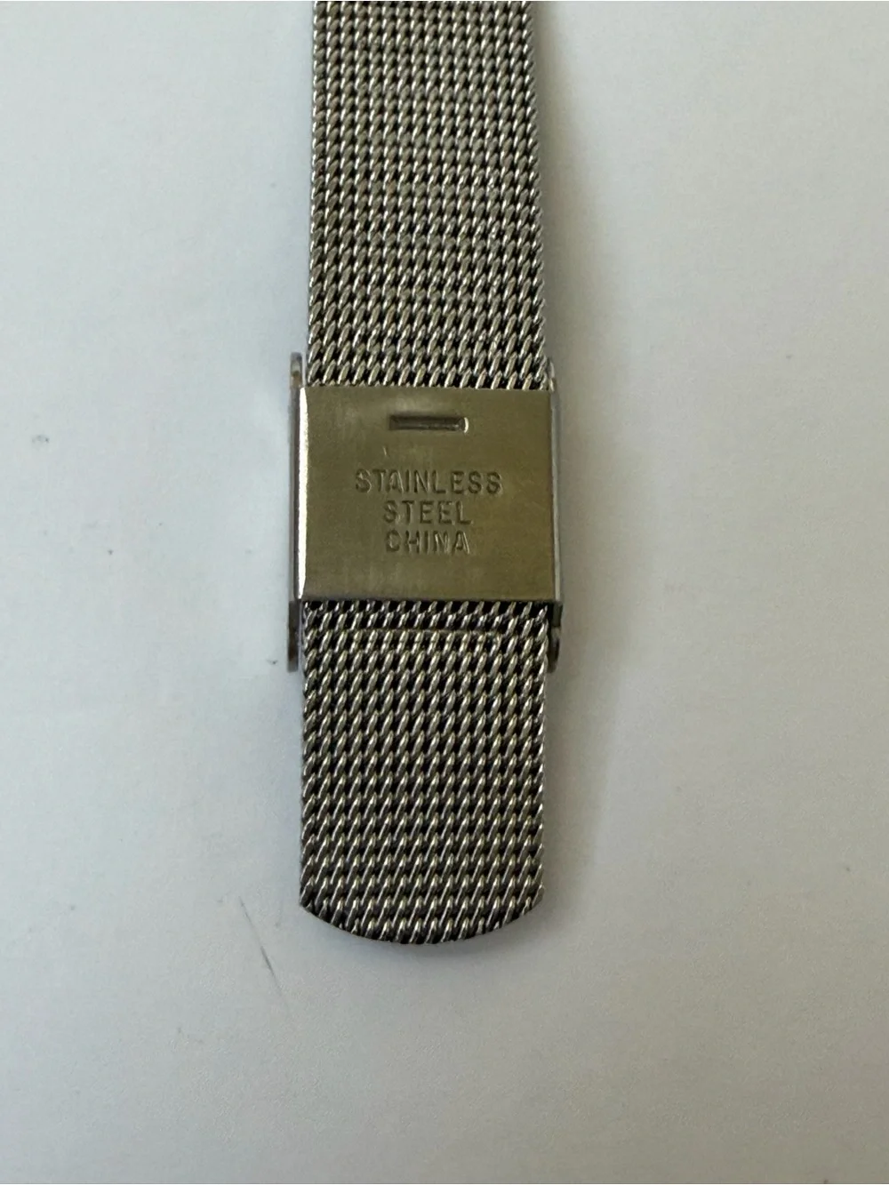 Guess Silver Stainless Steel Small Watchface Womens, New Battery, Works!